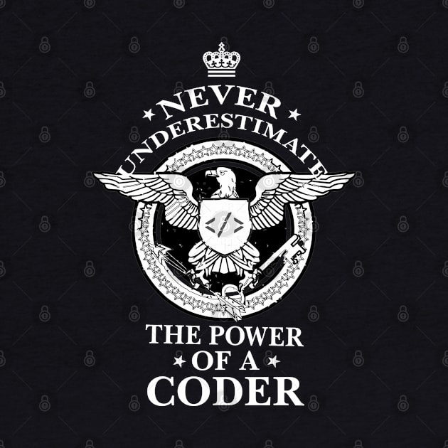 Never Underestimate the power of a Coder! by Cyber Club Tees